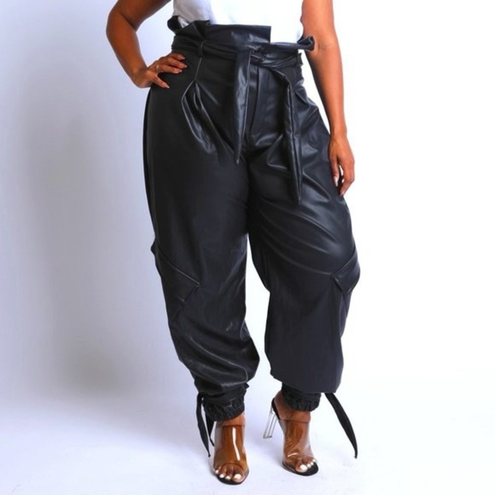 Baggy Paper Bag Waist Joggers